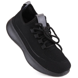 Scarpe sportive slip-on traforate nere Big Star NN274663 nero