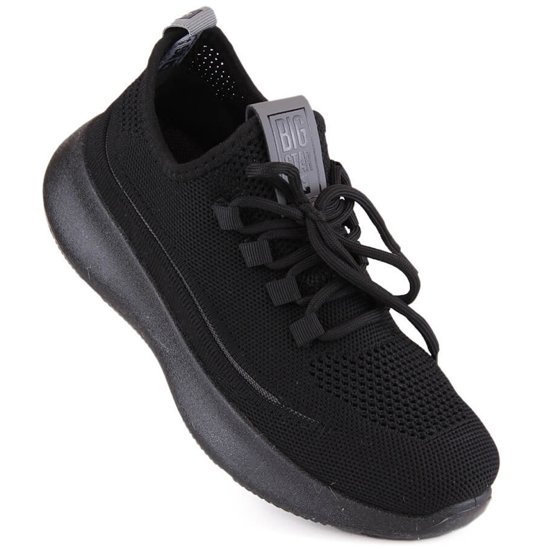 Scarpe sportive slip-on traforate nere Big Star NN274663 nero