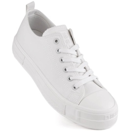 Sneakers bianche da donna con plateau Big Star NN274853 bianco