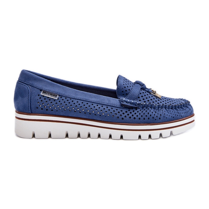 Mocassini Traforati da Donna Twista Blu