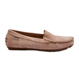 Mocassini Traforati da Donna Beige Rasirna