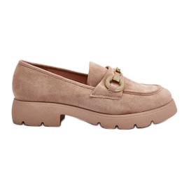 Mocassini Decorati Railenes Beige da Donna