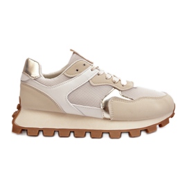 Scarpe da ginnastica sportive da donna Ralita beige
