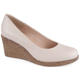 Scarpe con zeppa Potocki W WOL132C, beige
