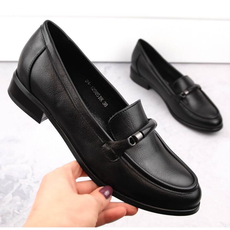 Scarpe Potocki W WOL204A con tacco basso, nere nero