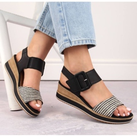 Rieker Sandali con zeppa in pelle Remonte W RKR646