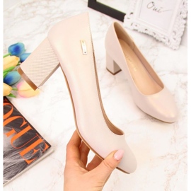 Décolleté Sergio Leone W SK314B, beige perla