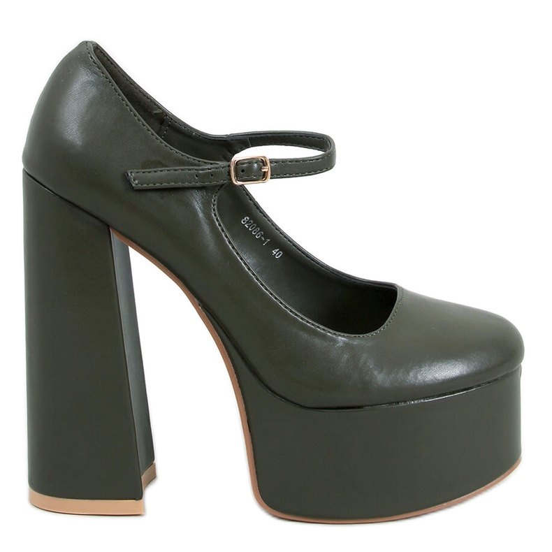 Scarpe con plateau di Rosario Armygreen verde