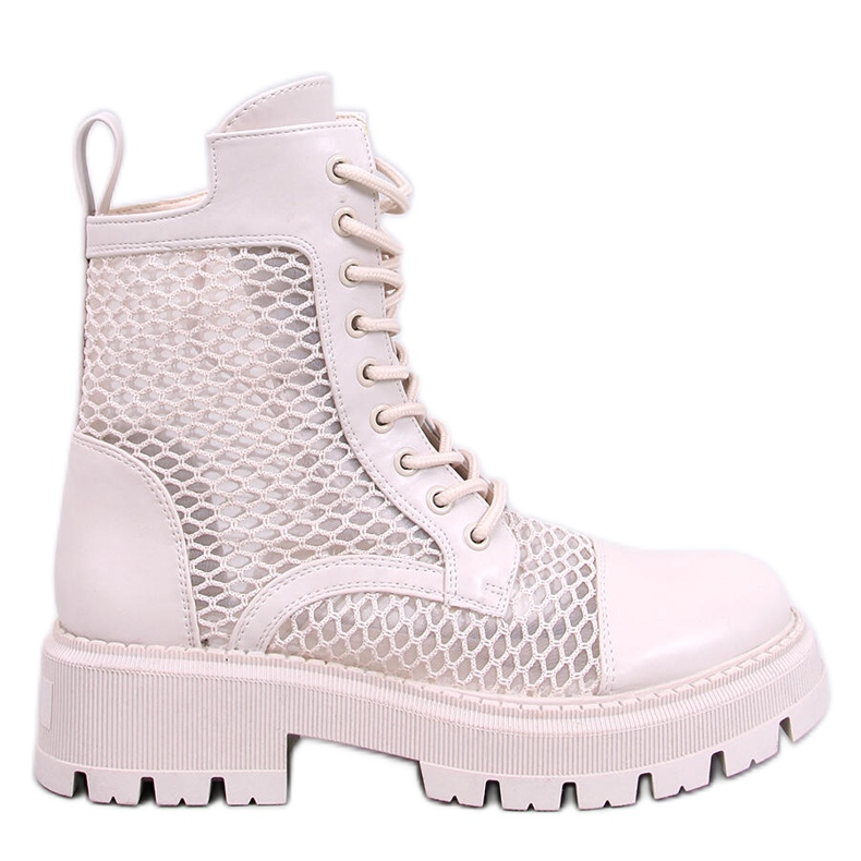 Stivaletti traforati Ralston Panna beige