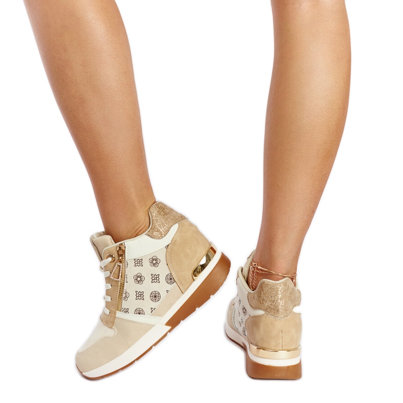 Sneakers con zeppa Knoxville beige
