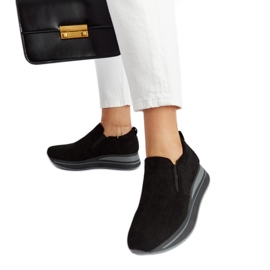 Sneaker nere con plateau Cliffside nero