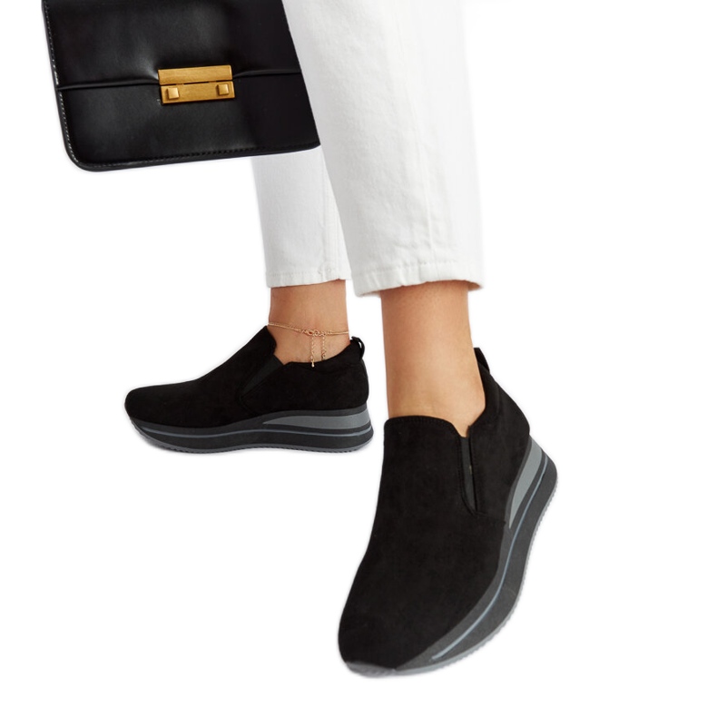 Sneaker nere con plateau Cliffside nero