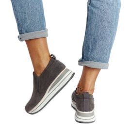 Scarpe da ginnastica con plateau Cliffside grigie grigio