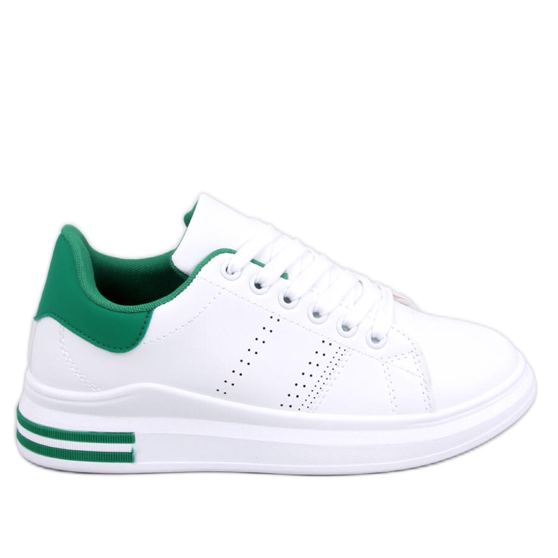 Sneakers con zeppa Maes Green bianca