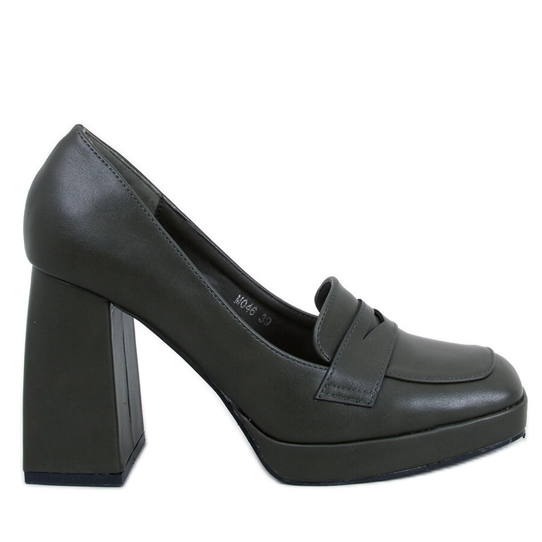 Entee Mocassini tacco verde