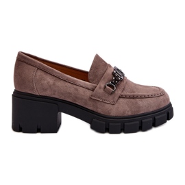 Vinceza Mocassini beige Eriella beige con tacchi enormi
