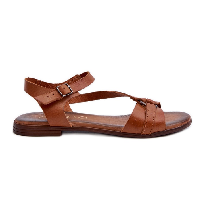 Zazoo 40182 Sandali in pelle da donna, Marrone