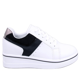 Sneakers con zeppa Tobey nere bianco