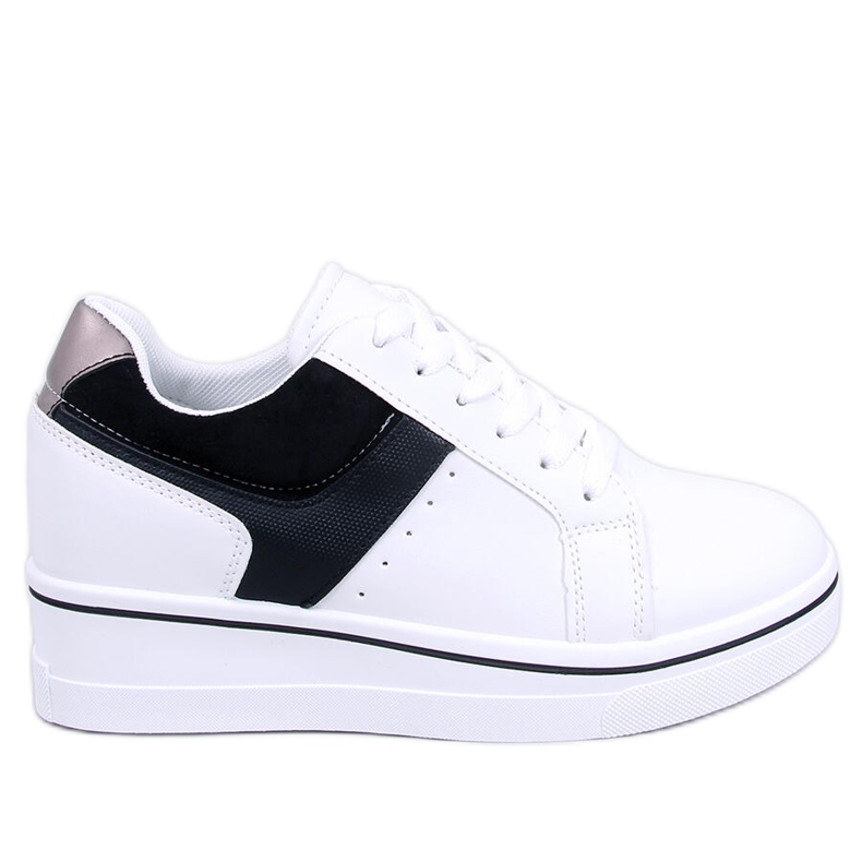 Sneakers con zeppa Tobey nere bianca