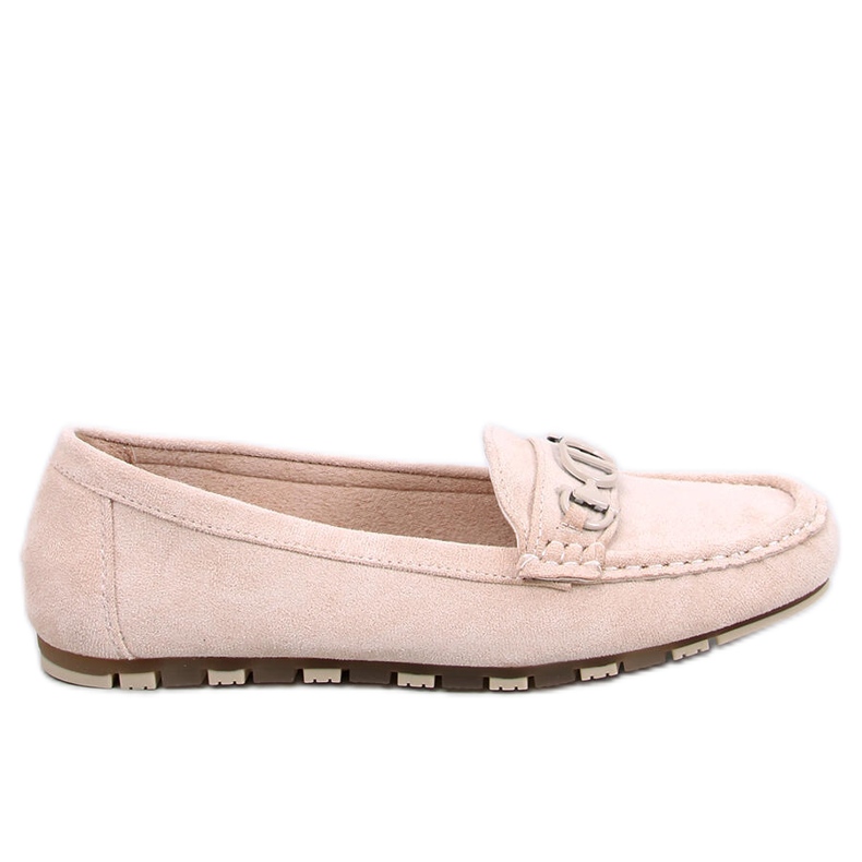 Mocassini da donna in camoscio Trabei Beige
