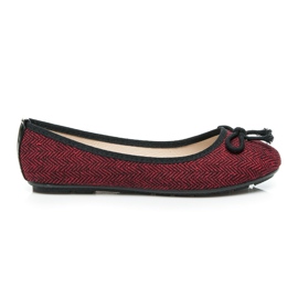 Fgm Paris Ballerine bordeaux a zig zag rosso