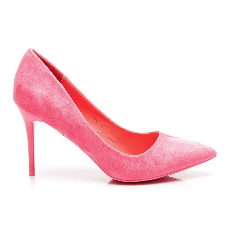 Vices Morse con tacco alto in camoscio rosa