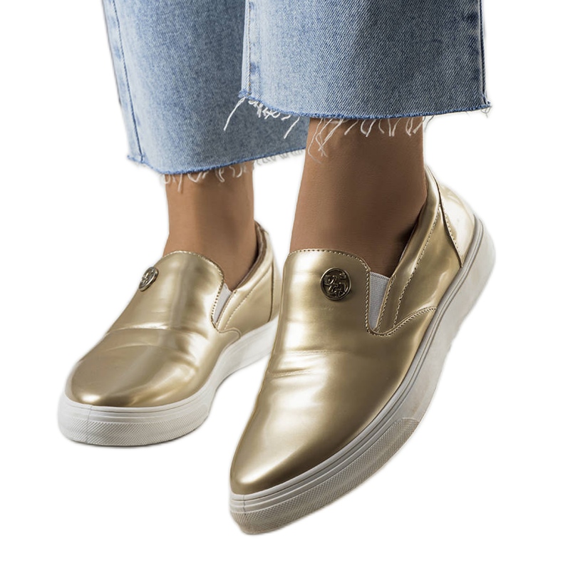 Scarpe da ginnastica Slip On Taastru dorate d'oro