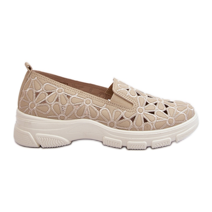 Scarpe Traforate Emilei da Donna Beige