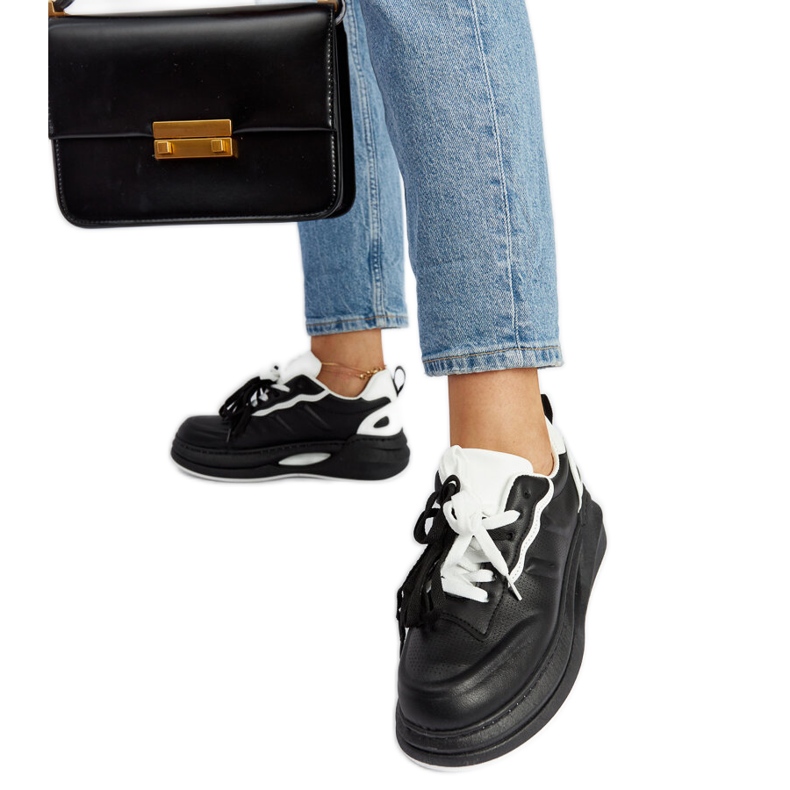 Sneakers Galdino bianche e nere nero