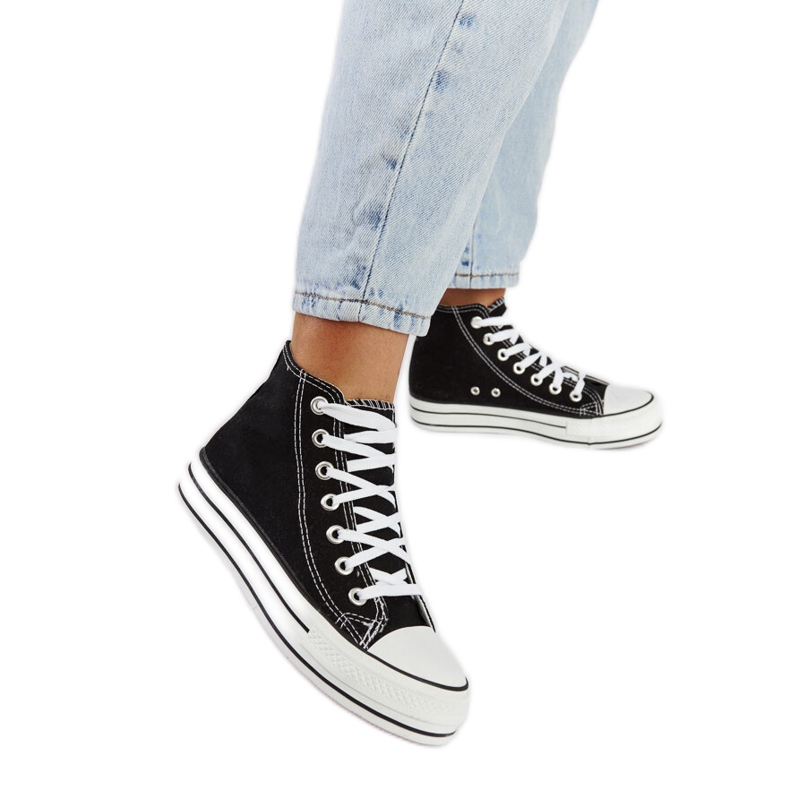 Sneakers alte Puglia nere nero