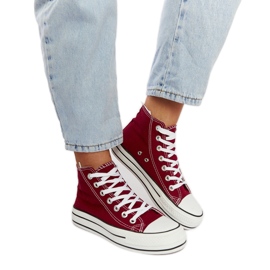 Sneakers alte Puglia bordeaux rosso