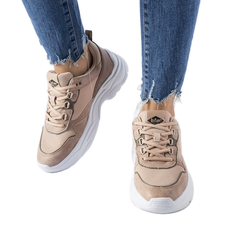 Scarpe da ginnastica sportive in polvere Lee Cooper rosa