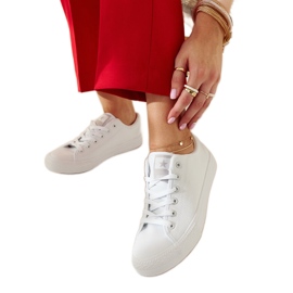 Sneaker Rocky in tessuto bianco