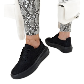 Scarpe da ginnastica nere con plateau Lori nero