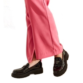 Mocassini Teri in vernice nera nero