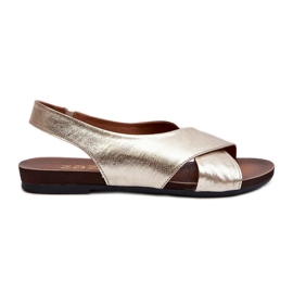 Zazoo 40407 Sandali in pelle da donna Oro d'oro