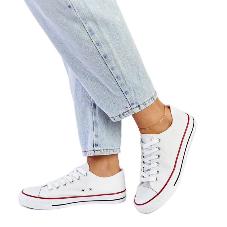 Sneakers Anthony in tessuto bianco bianca