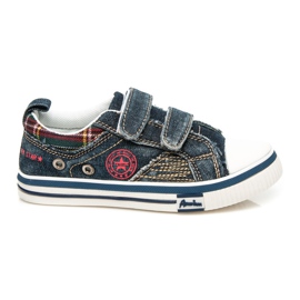 American Club Sneakers in denim per un ragazzo blu
