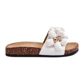 Infradito Da Donna Con Decorazioni, Bunlia Bianco