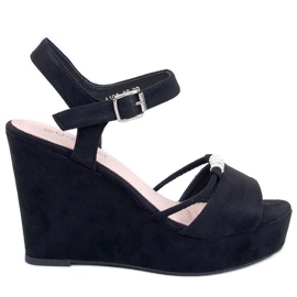 Waite Sandali con zeppa neri nero