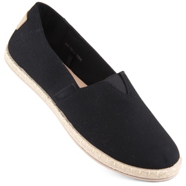 Espadrillas slip-on nere da donna Potocki 16308 nero