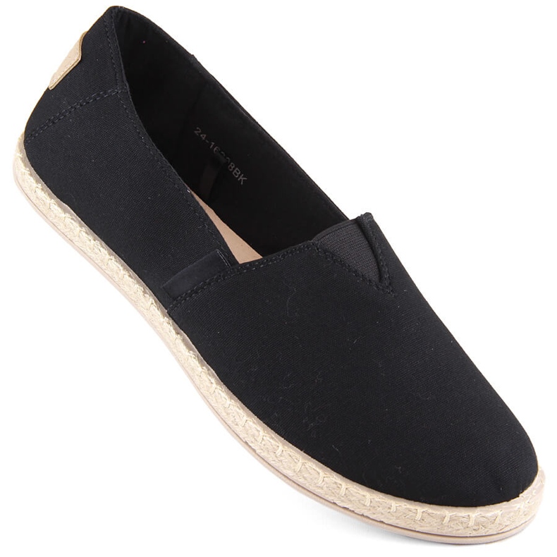 Espadrillas slip-on nere da donna Potocki 16308 nero