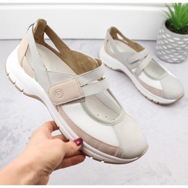 Comode scarpe da donna con velcro, multicolor Remonte D0G08-40 multicolore