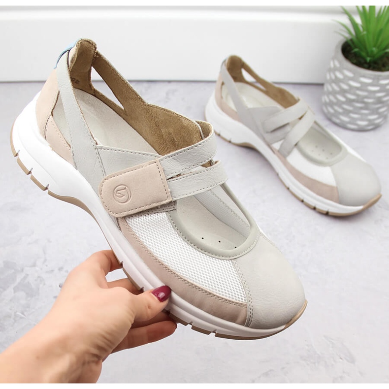 Comode scarpe da donna con velcro, multicolor Remonte D0G08-40 multicolore