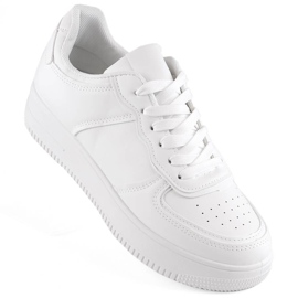 Scarpe sportive stringate bianche Potocki 16312 bianco