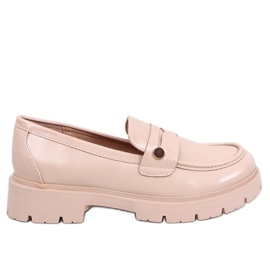 Mocassini Sidney Khaki con plateau beige