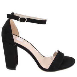 Sandali con tacco alto di Ariel Black Suede nero