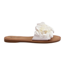 Infradito da donna con fiori bianchi Eelfan bianca