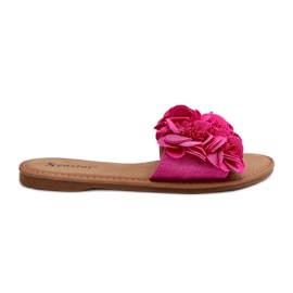 Infradito Da Donna Con Fiori Fucsia Eelfan rosa