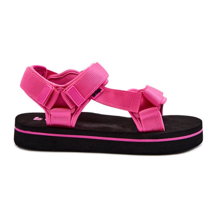 Sandali con plateau da donna Lee Cooper LCW-24-05-2750L Fucsia rosa